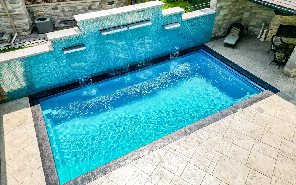 Northern Colorado Pools showcases the Supreme fiberglass swimming pool